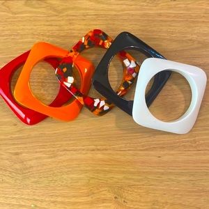 The Milaja Collection - 5 Piece Bracelet Stack - Curvy Girl Friendly (NWOT)